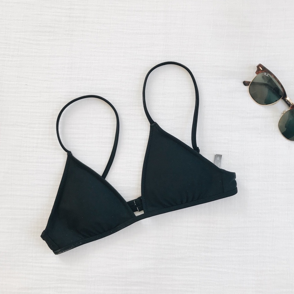 Aerie Black Spaghetti Strap Bikini